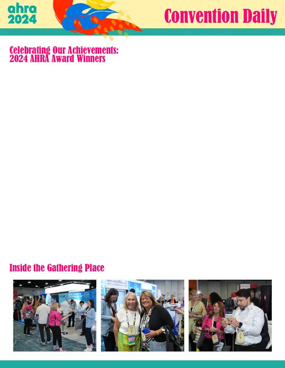 AHRA 2024 Annual Meeting Convention Daily: Wednesday Aug 7